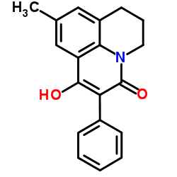 7-羟基-9-甲基-6-苯基-2,3-二氢-1h,5h-吡啶并[3,2,1-ij]喹啉-5-酮结构式