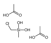 acetic acid,chloromethyl-dihydroxy-methylsilane Structure