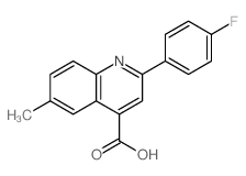 2-(4-fluorophenyl)-6-methyl-quinoline-4-carboxylic acid structure