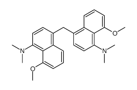 4-[[4-(dimethylamino)-5-methoxynaphthalen-1-yl]methyl]-8-methoxy-N,N-dimethylnaphthalen-1-amine结构式