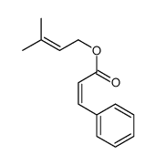 3-methylbut-2-enyl 3-phenylprop-2-enoate Structure