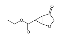 ethyl (1S,5S,6S)-4-oxo-2-oxabicyclo[3.1.0]hexane-6-carboxylate结构式