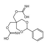 [5-(carbamoyloxymethyl)-2-phenyl-1,3-dioxan-5-yl]methyl carbamate结构式