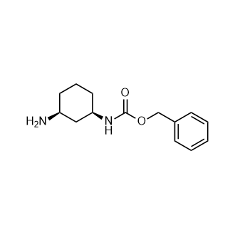 ((1R,3S)-3-氨基环己基)氨基甲酸苄酯结构式