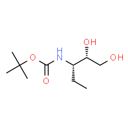 D-erythro-Pentitol, 1,2,3-trideoxy-3-[[(1,1-dimethylethoxy)carbonyl]amino]-结构式