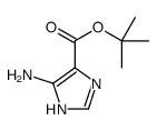 tert-butyl 4-amino-1H-imidazole-5-carboxylate结构式