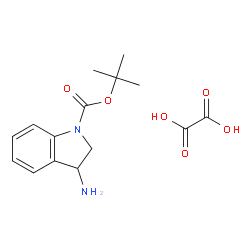 tert-Butyl 3-aminoindoline-1-carboxylate oxalate structure