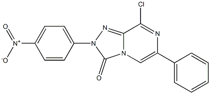 8-chloro-2-(4-nitrophenyl)-6-phenyl-[1,2,4]triazolo[4,3-a]pyrazin-3(2H)-one Structure