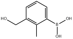 3-(Hydroxymethyl)-2-methylphenylboronic acid structure