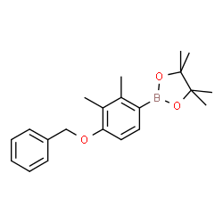 (4-(Benzyloxy)-2,3-dimethylphenyl)boronic acid pinacol ester结构式