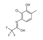 N-(2-chloro-3-hydroxy-4-methylphenyl)-2,2,2-trifluoroacetamide结构式