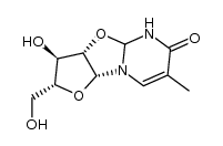 2,2'-anhydro-1-(β-D-arabinofuranosyl)thymine Structure