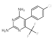 2,4-Pyrimidinediamine,5-(4-chlorophenyl)-6-(trifluoromethyl)-结构式