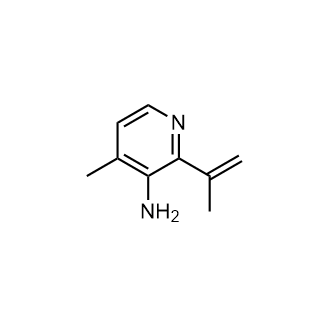 4-甲基-2-(丙-1-烯-2-基)吡啶-3-胺结构式