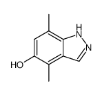4,7-Dimethyl-1(2)H-indazol-5-ol Structure