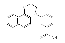 3-(2-naphthalen-1-yloxyethoxy)benzenecarbothioamide结构式