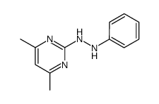 4,6-dimethyl-2-(phenylhydrazino)pyrimidine结构式