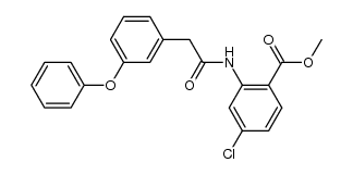 methyl 4-chloro-2-[[2-(3-phenoxyphenyl)acetyl]amino]benzoate结构式