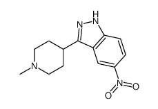 1H-INDAZOLE, 3-(1-METHYL-4-PIPERIDINYL)-5-NITRO- structure