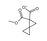 2-methoxycarbonylspiro[2.2]pentane-2-carboxylate结构式