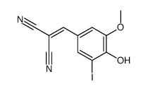 2-[(4-HYDROXY-3-IODO-5-METHOXYPHENYL)METHYLENE]MALONONITRILE structure