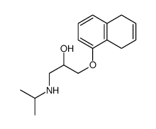 1-[(5,8-dihydro-1-naphthyl)oxy]-3-(isopropylamino)propan-2-ol结构式