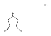 (3S,4S)-Pyrrolidine-3,4-diol hydrochloride Structure