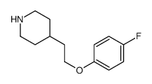 4-[2-(4-Fluorophenoxy)ethyl]piperidine Structure