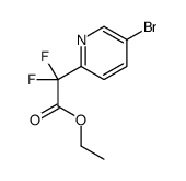 ETHYL2-(5-BROMOPYRIDIN-2-YL)-2,2-DIFLUOROACETATE Structure