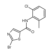 2-bromo-N-(2-chloro-6-methylphenyl)-5-thiazolecarboxamide Structure