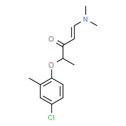 4-(4-CHLORO-2-METHYLPHENOXY)-1-(DIMETHYLAMINO)-1-PENTEN-3-ONE结构式