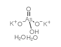 dipotassium,hydrogen arsorate,dihydrate Structure