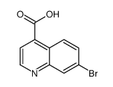 7-溴喹啉-4-羧酸结构式