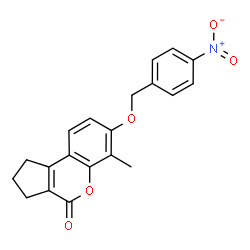 6-methyl-7-[(4-nitrophenyl)methoxy]-2,3-dihydro-1H-cyclopenta[c]chromen-4-one picture