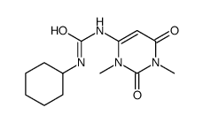 1-cyclohexyl-3-(1,3-dimethyl-2,6-dioxopyrimidin-4-yl)urea Structure