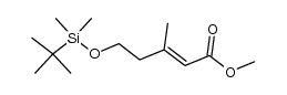 (E)-methyl 5-((tert-butyldimethylsilyl)oxy)-3-methylpent-2-enoate结构式