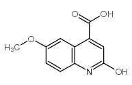 2-HYDROXY-6-METHOXYQUINOLINE-4-CARBOXYLIC ACID structure