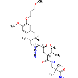 (αS,γS,δS,ζS)-N-(3-氨基-2,2-二甲基-3-氧代丙基)-δ-叠氮-γ-羟基-4-甲氧基-3-(3-甲氧基丙氧基)-α, ζ-二异丙基-苯辛酰胺图片