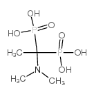 [1-(dimethylamino)-1-phosphonoethyl]phosphonic acid Structure