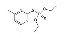 S-(4,6-DIMETHYL-2-PYRIMIDINYL)O,O-DIETHYLPHOSPHORODITHIO. structure