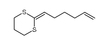 2-(hex-5-en-1-ylidene)-1,3-dithiane Structure