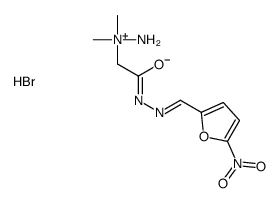 amino-dimethyl-[2-[(2E)-2-[(5-nitrofuran-2-yl)methylidene]hydrazinyl]-2-oxoethyl]azanium,bromide结构式