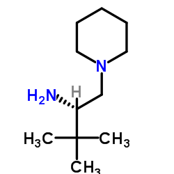 (S)-α-(1,1-dimethylethyl)-1-Piperidineethanamine结构式