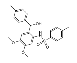 2-(hydroxy(4-methylphenyl)methyl)-4,5-dimethoxy-1-(4-methylphenylsulfonamido)benzene Structure