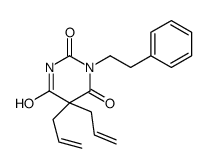 1-(2-Phenylethyl)-5,5-di(2-propenyl)barbituric acid structure