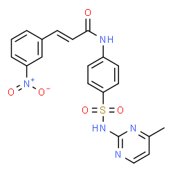 (E)-N-(4-(N-(4-methylpyrimidin-2-yl)sulfamoyl)phenyl)-3-(3-nitrophenyl)acrylamide结构式