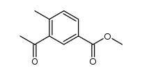 methyl 3-acetyl-4-methylbenzoate结构式