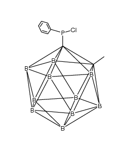 1-(PCl(C6H5))-2-(CH3)-1.2-C2B10H10结构式