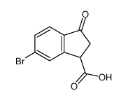 6-BROMO-2,3-DIHYDRO-3-OXO-1H-INDENE-1-CARBOXYLIC ACID Structure