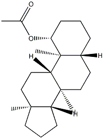 1β-Acetoxy-5α-androstane Structure